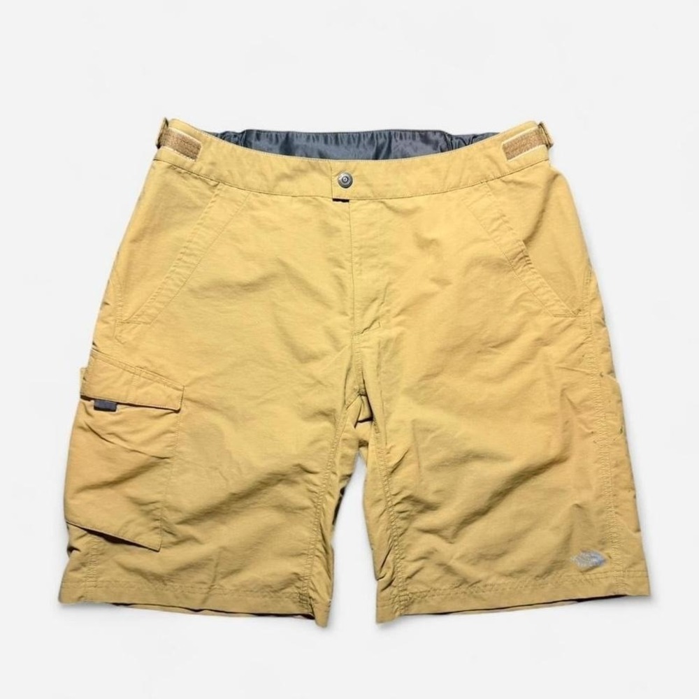 North Face Adjustable Waist Tan Hiking Shorts Size XXL